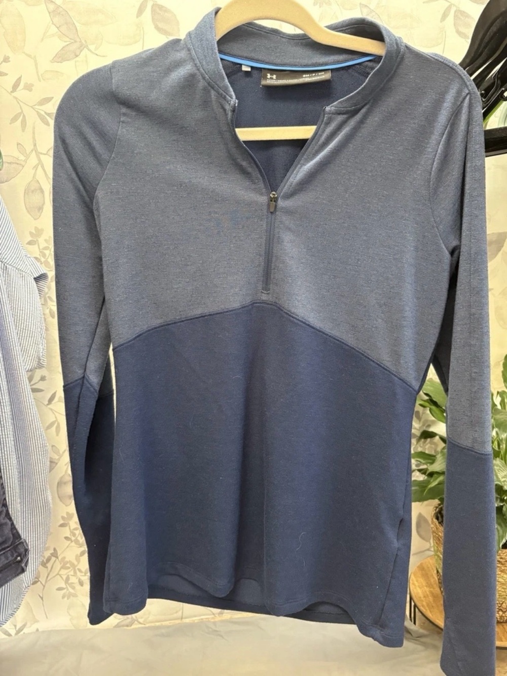Under Armour Women's Navy Two-Tone Half Zip Pullover